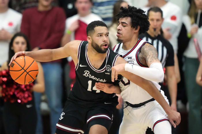 gonzaga bulldogs santa clara wcc basketball 202316